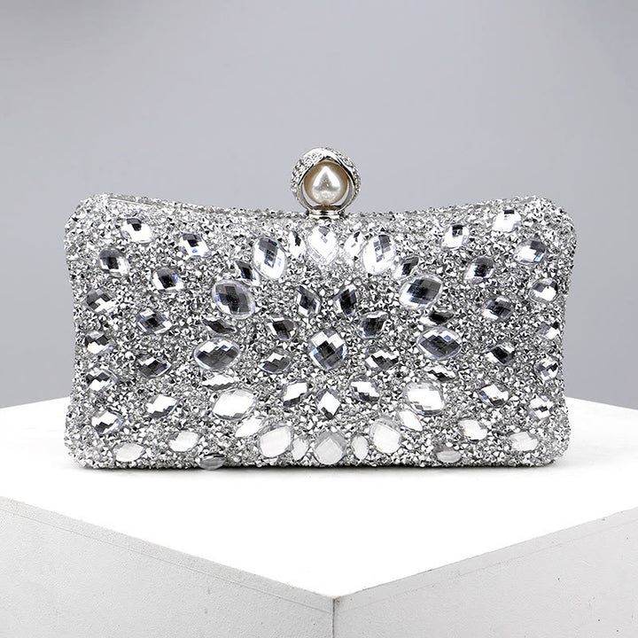 Mit Diamanten besetzte Dinner-Tasche für Party, modische Bankett-Abendtasche
