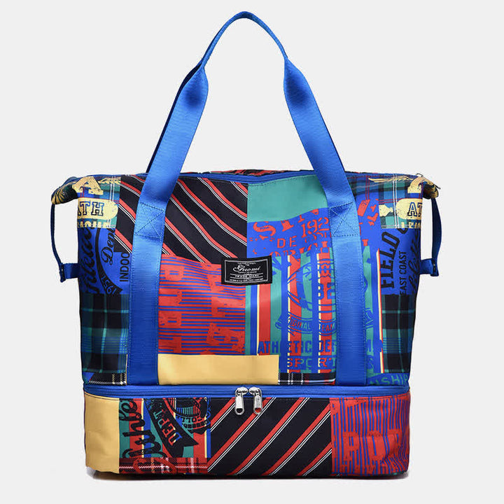 Reisetasche für Damen, Sport-Handtasche mit Nassfach, Schuhfach