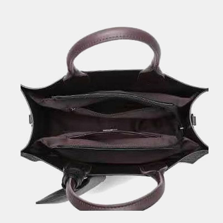 Gewebte Tragetasche für Damen, lässige Handtasche mit Griff oben und kleiner Geldbörse