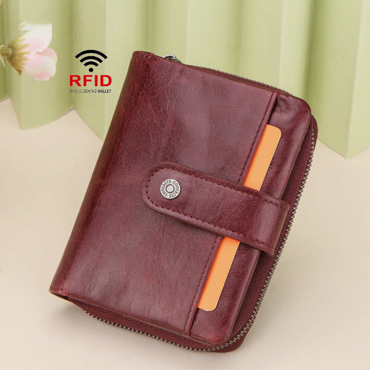 RFID Multifunktionale Leder Vintage Geldbörse