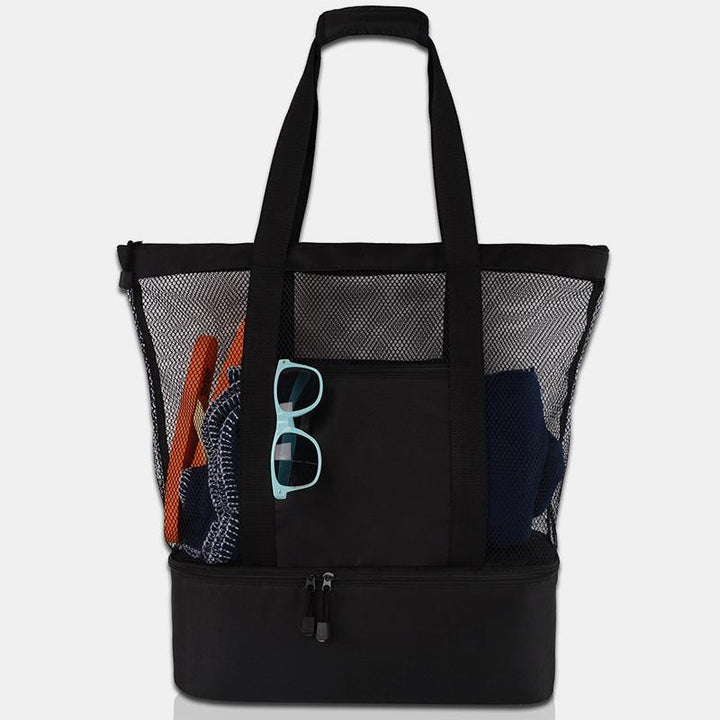 Strandtasche mit großer Kapazität, wasserdicht, sanddicht, Pooltasche mit Kühlfach