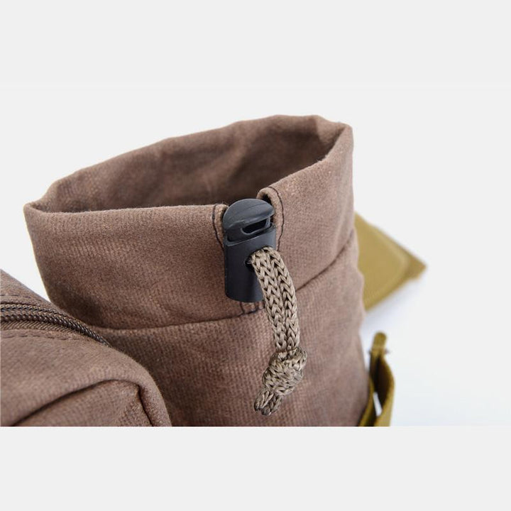 Canvas-Gürteltasche für Damen und Herren, Hüfttasche, Brusttasche mit Flaschenfach