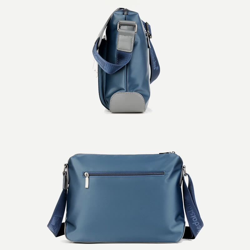 Umhängetasche für Herren, Business-Oxford-Stoff, horizontaler Tagesrucksack