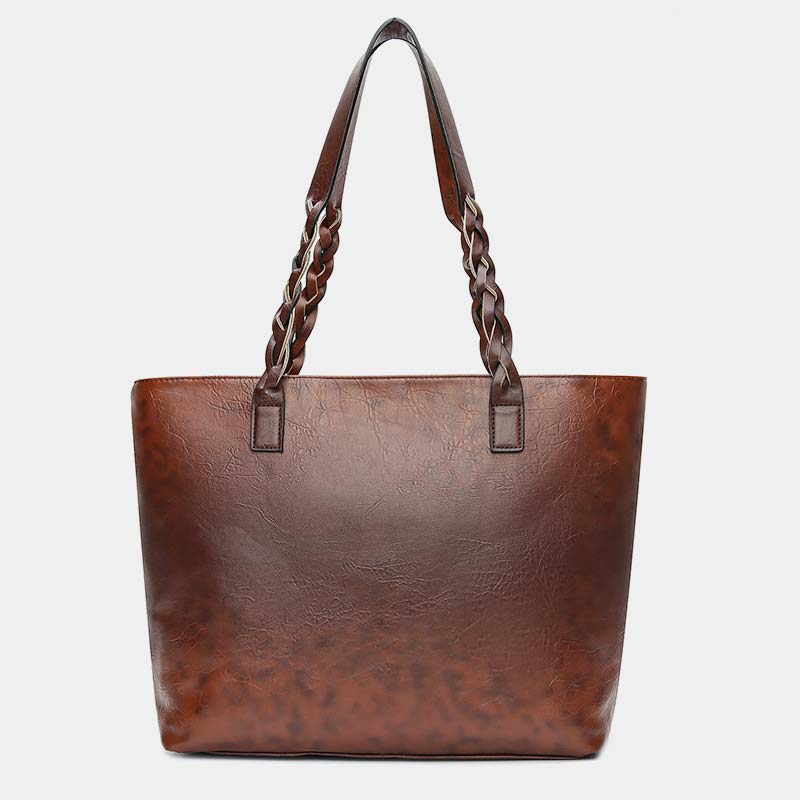 Große Kapazität Business Büro Handtasche Damen weiche PU Quaste Tote Schultertasche