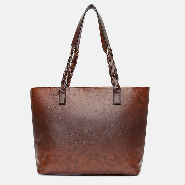 Große Kapazität Business Büro Handtasche Damen weiche PU Quaste Tote Schultertasche