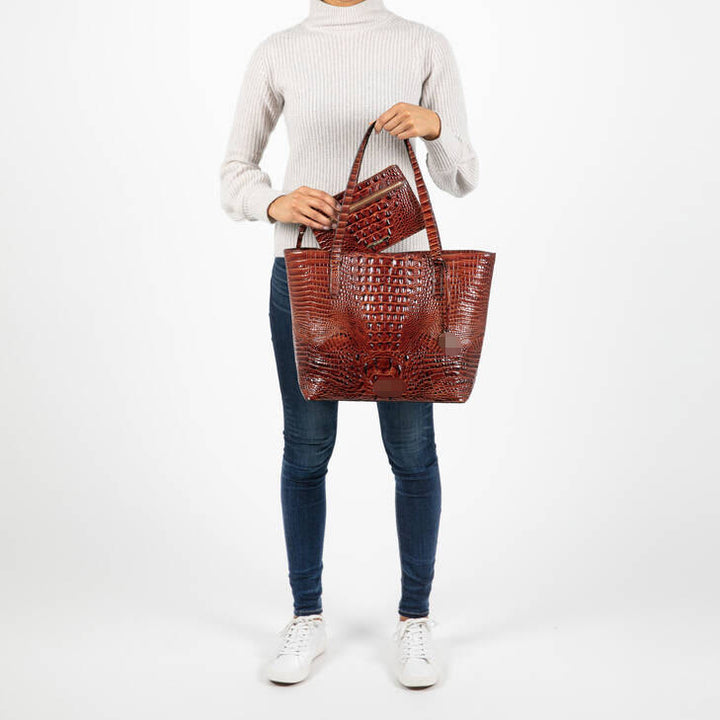 Tragetasche für Damen, tägliches Retro-Taschenset mit Krokodilmuster