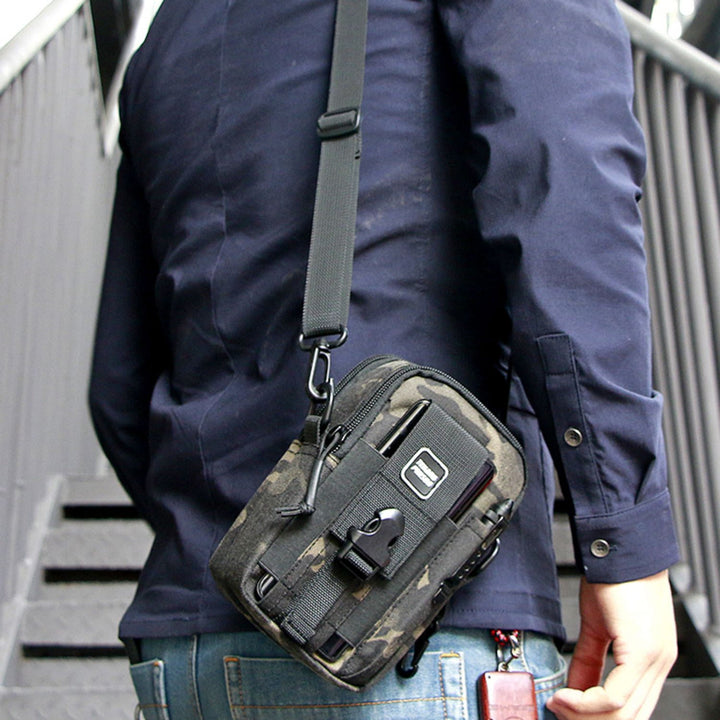 Taktische Hüfttasche mit Gürtelschlaufe, Handytasche für 7,5 Zoll Mobiltelefone mit Umhängegurt