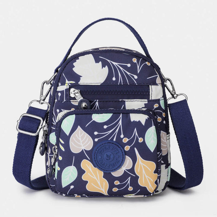 Schultertasche mit Blumenmuster für Damen, Crossbody-Rucksack, Mehrzweck-Umhängetasche