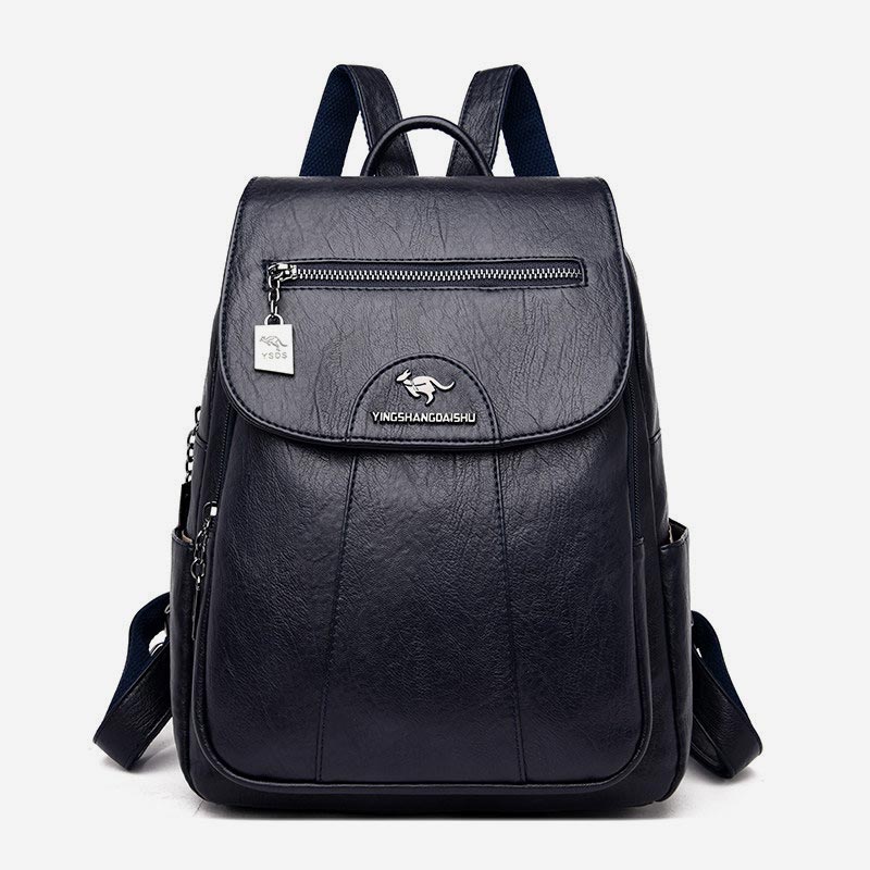 Kleiner Rucksack für Damen, weiches PU-Leder, lässiger Tagesrucksack