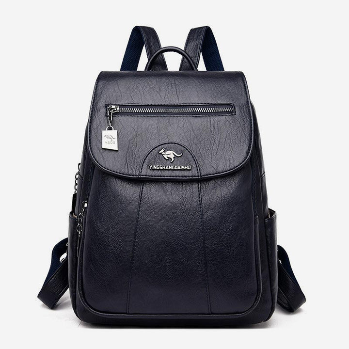 Kleiner Rucksack für Damen, weiches PU-Leder, lässiger Tagesrucksack