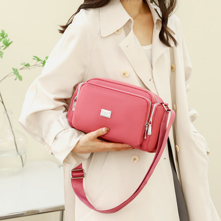 Umhängetasche für Damen, breiter Riemen, leichte Schultertasche aus Nylon