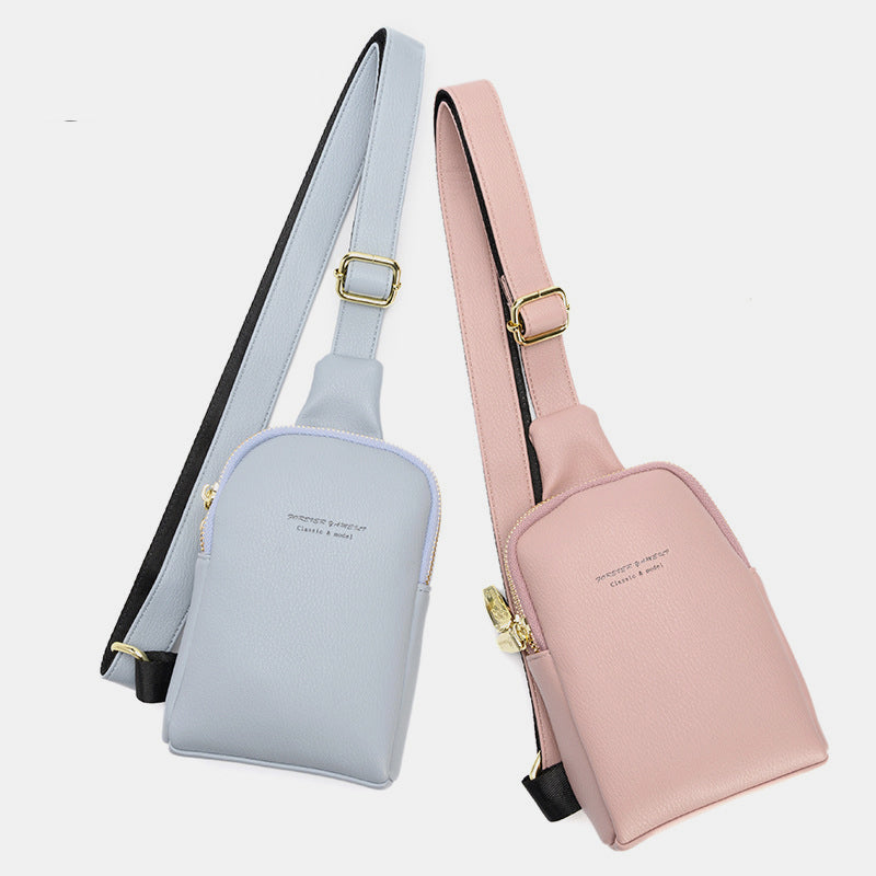 Kleine Umhängetasche, Schultertasche, Geldbörse, Brusttasche für Frauen und Mädchen