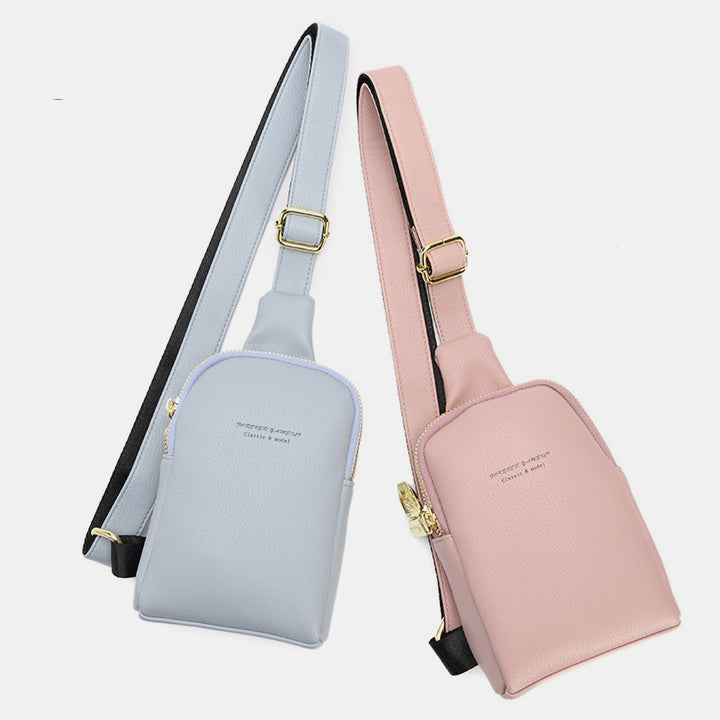 Kleine Umhängetasche, Schultertasche, Geldbörse, Brusttasche für Frauen und Mädchen