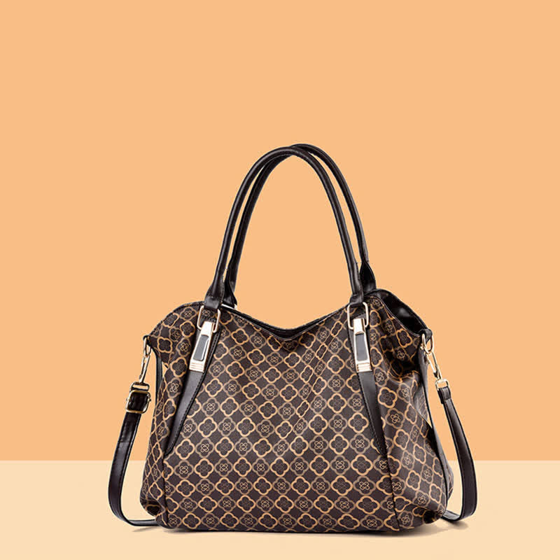Hobo-Tasche aus Leder mit großem Fassungsvermögen, multifunktionale Schultertasche