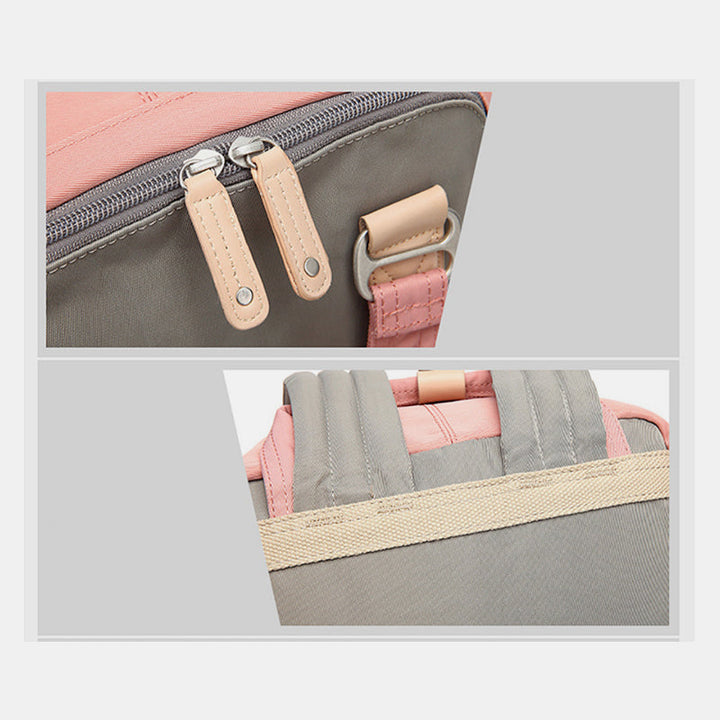 Großer Vintage-Reiserucksack mit mehreren Taschen im College-Stil