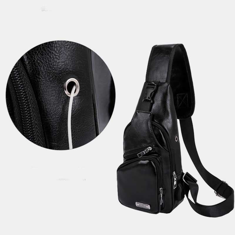 Weiche, dreifach verwendbare Schultertasche mit mehreren Taschen für Ausflüge