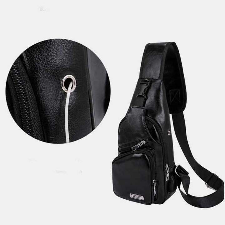 Weiche, dreifach verwendbare Schultertasche mit mehreren Taschen für Ausflüge