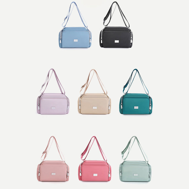 Umhängetasche für Damen, breiter Riemen, leichte Schultertasche aus Nylon