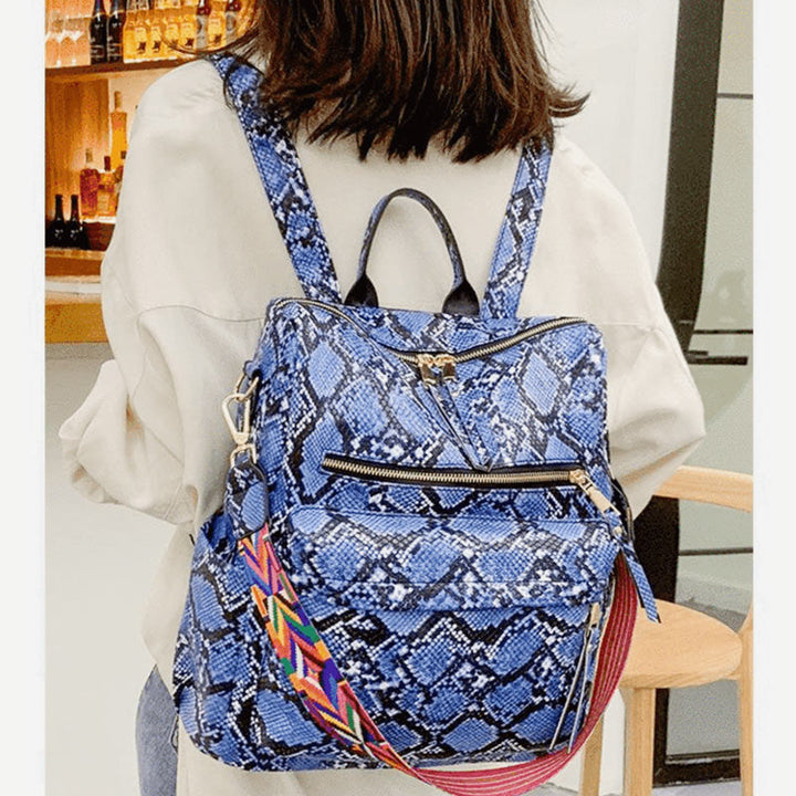 Großer Schulrucksack aus Leder