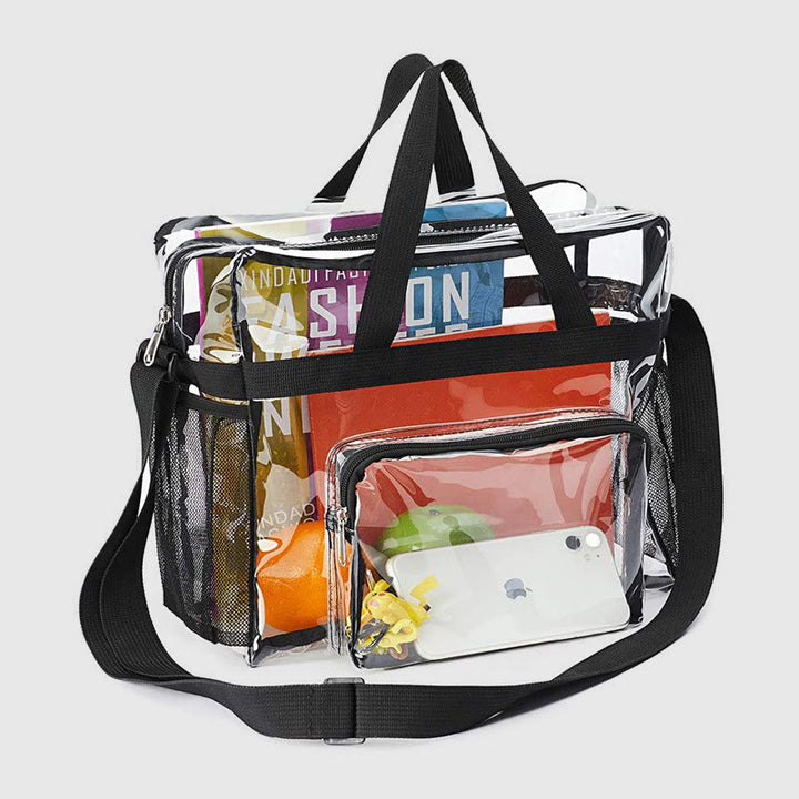 Große, wasserdichte, lässige, transparente Handtasche 