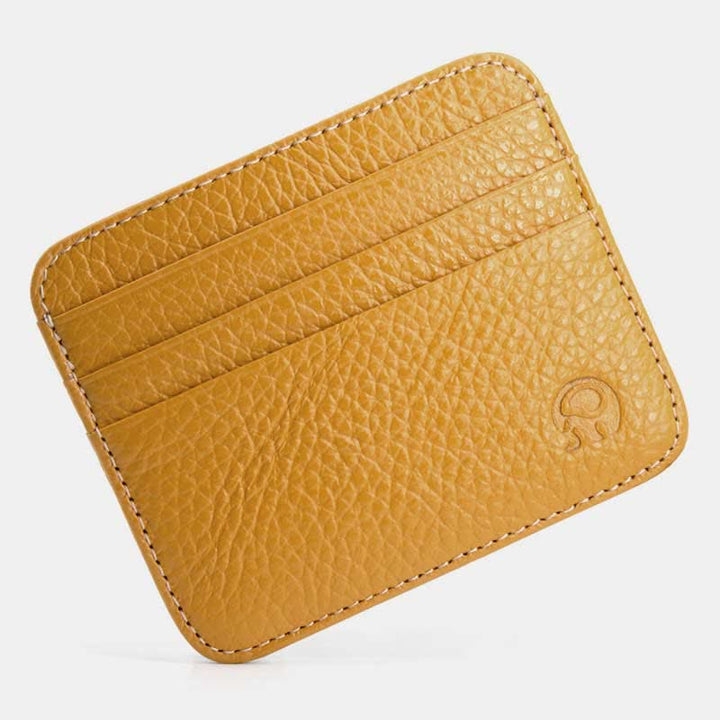 Schlanke minimalistische Vordertasche Brieftasche aus echtem Leder Kartenhalter Kartenetui - image 17
