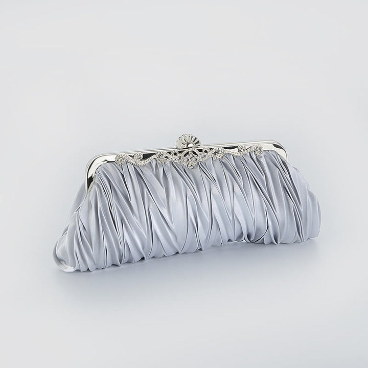 Abendtasche für Frauen Hochzeitsfeier Braut Plissee Kette Tasche