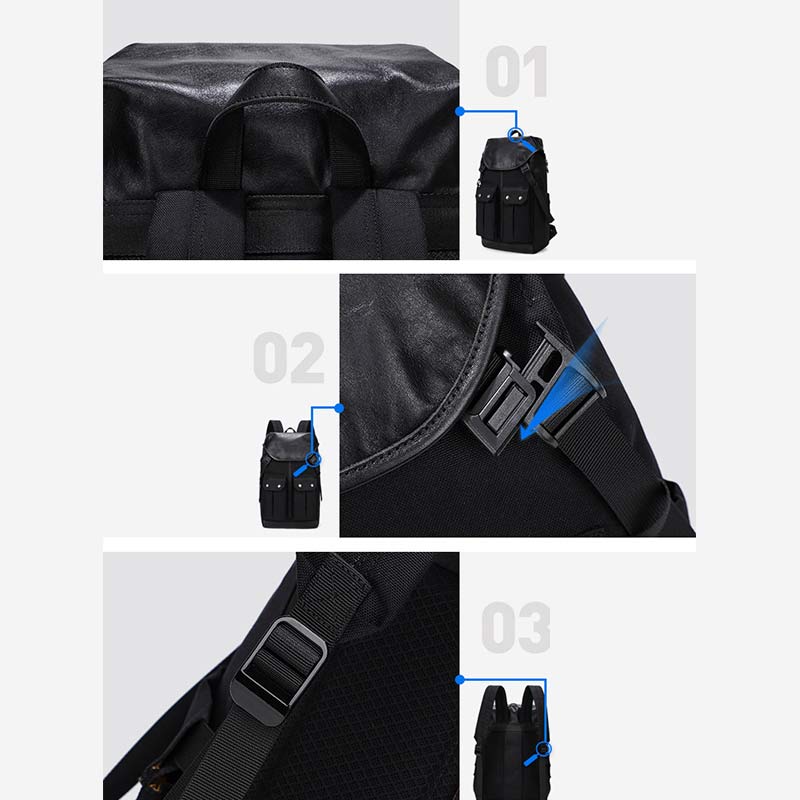 wasserdichter Business-Rucksack für Herren mit mehreren Taschen, geräumiger, geräumiger Laptop-Rucksack