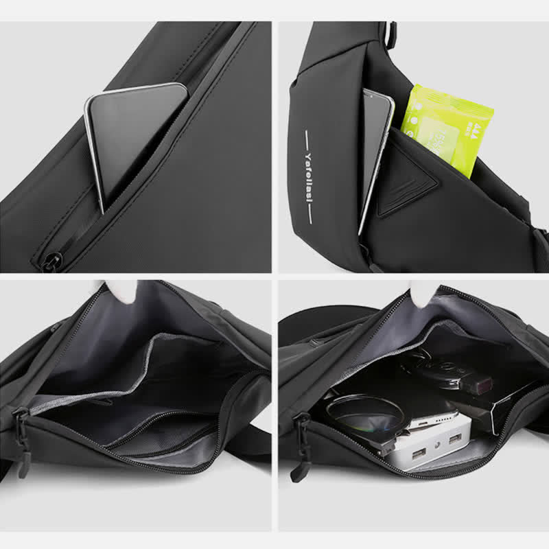 Leichte Schultertasche für unterwegs, Unisex, tragbare, lässige Umhängetasche