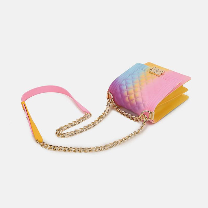 Mehrfarbige Umhängetasche „Rainbow Jelly“