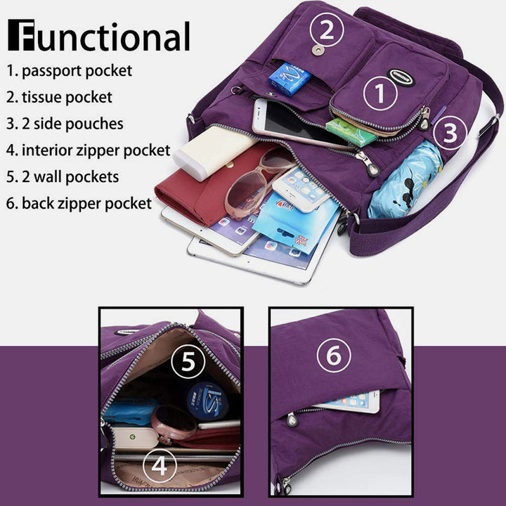 Große Kapazität, robuste Reise-Schultertasche, Umhängetasche