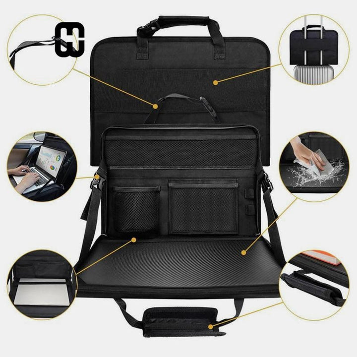 Aktentasche für Business, verstellbar, für Auto, Laptop, Schreibtisch, Oxford, zusammenklappbar, Organizer-Tasche