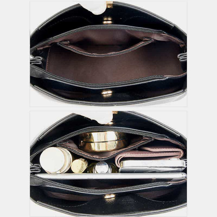 Kleine Umhängetasche aus Leder, Handtaschen, Geldbörsen, dreifache Crossover-Schultertasche