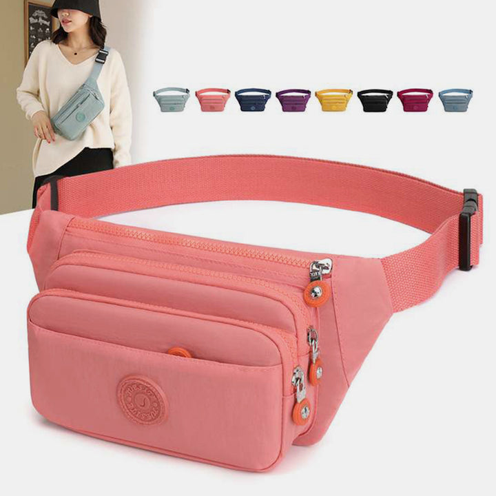 Leichte Umhängetasche mit mehreren Taschen, verstellbare Hüfttasche, Handytasche