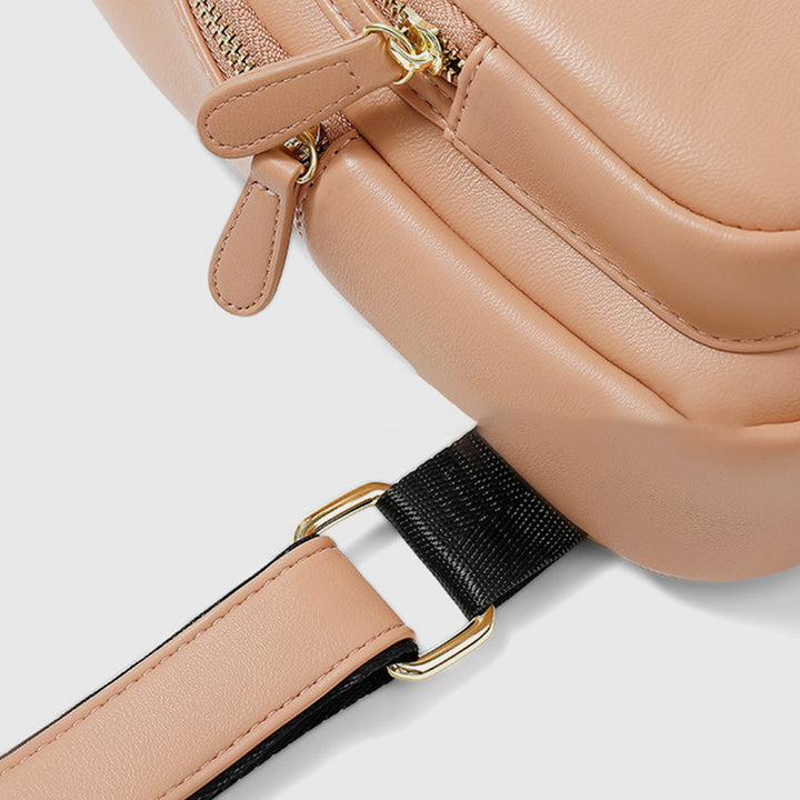 Sling-Rucksack, Brusttasche für Damen, kleine Umhängetasche aus Leder