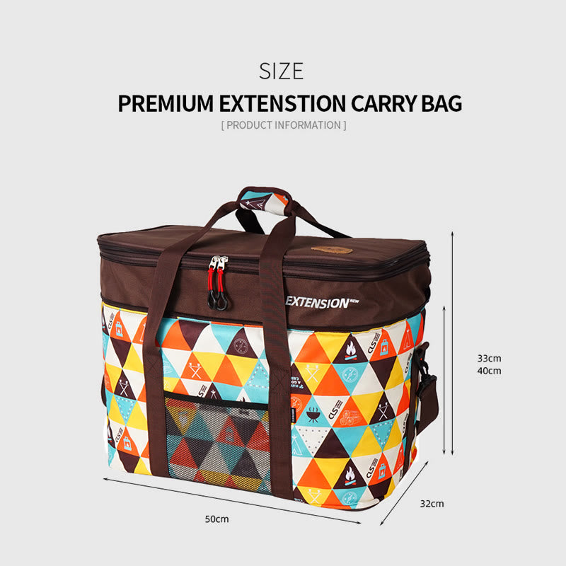 Kühltasche für Outdoor-Camping, höhenverstellbare Reisetasche