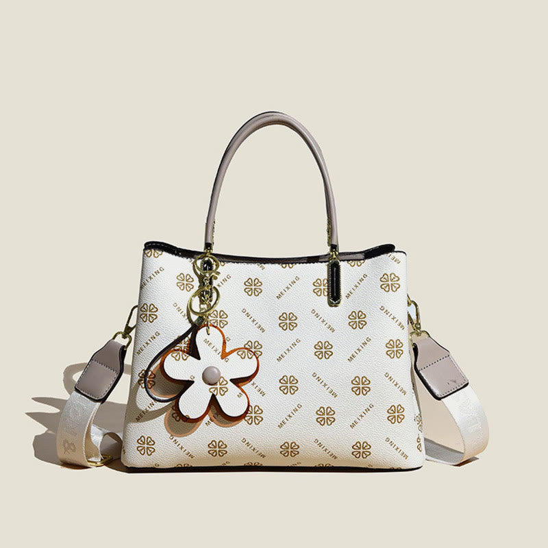 Retro Damen Henkeltasche mit ausgefallenem Muster Umhängetasche