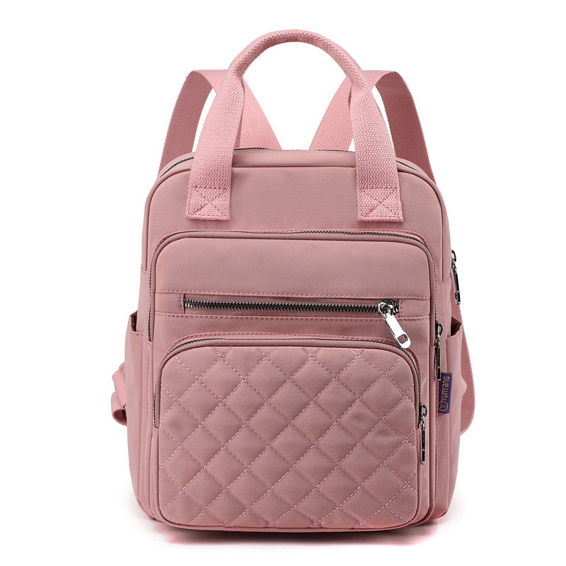 Gesteppter Rucksack, stilvolle Umhängetasche für Damen, Reise- und Freizeitgeldbörsen