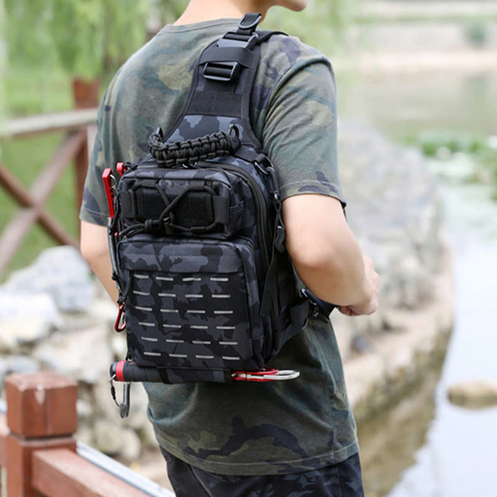 Tatical Brusttasche für Herren, Umhängetasche für Outdoor-Training