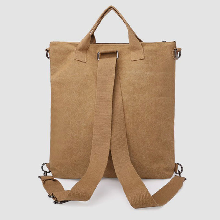 Multifunktionale Canvas-Handtasche mit großem Fassungsvermögen, Rucksack für Damen und Herren, Umhängetasche