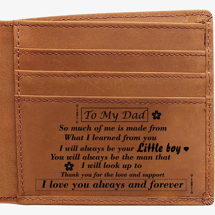 Dünne Brieftasche für die Familie, mit Laser-Inschrift, Leder, Geldbörse, Geschenk