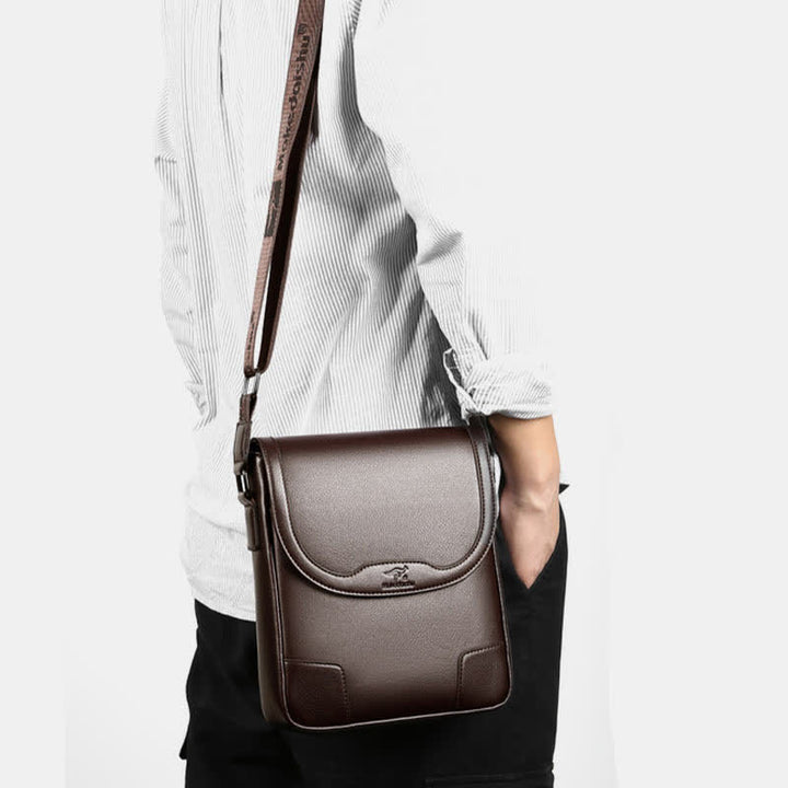 Leder-Umhängetasche für Herren, wasserdicht, Vintage-Umhängetasche