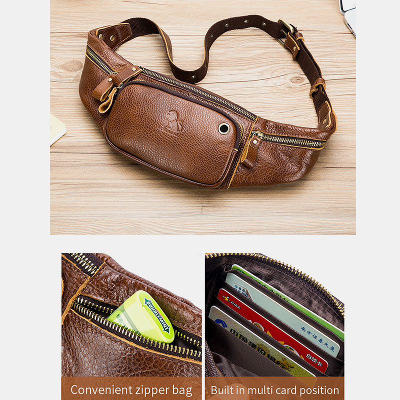 Retro Multi-Pocket Multifunktionale Sling Bag Hüfttasche
