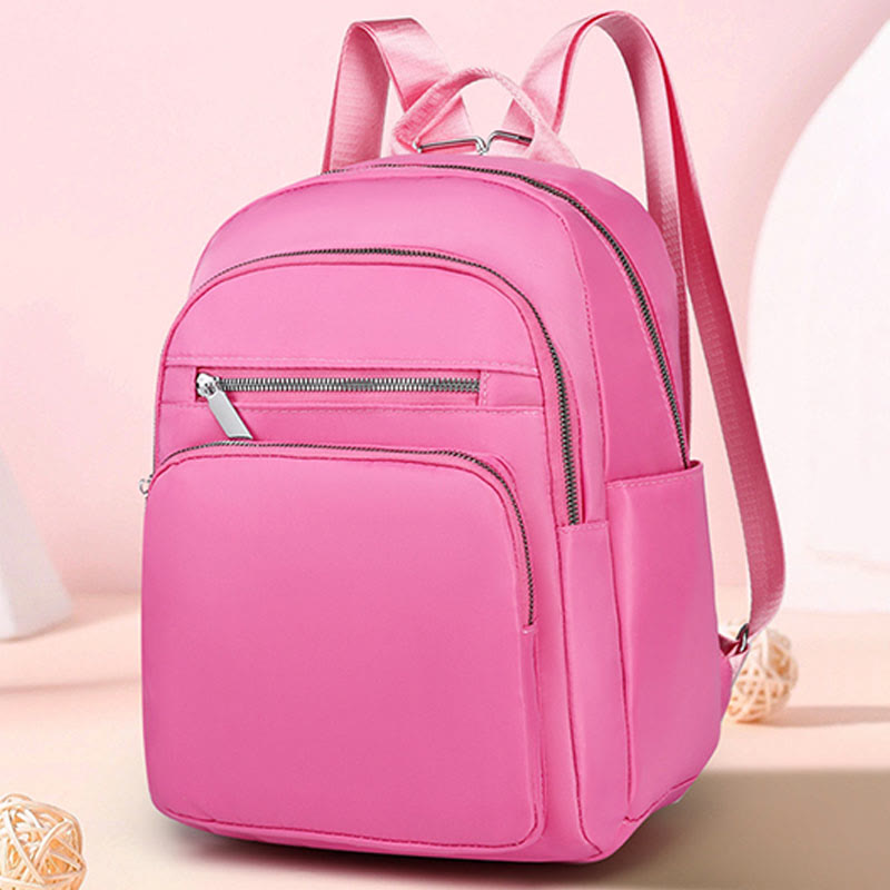 Rucksack für den täglichen Gebrauch, schlichter, einfarbiger, lässiger Oxford-Tagesrucksack