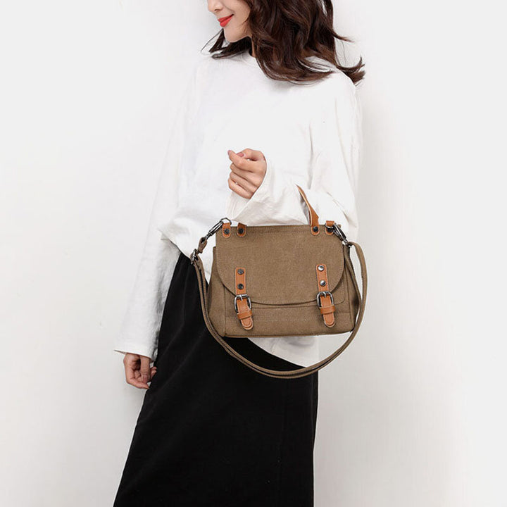 Canvas große Kapazität Vintage Umhängetasche Handtasche