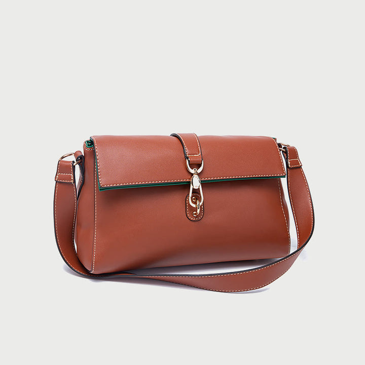 Modische Lederhandtasche für Damen, klein, lässig, Umhängetasche
