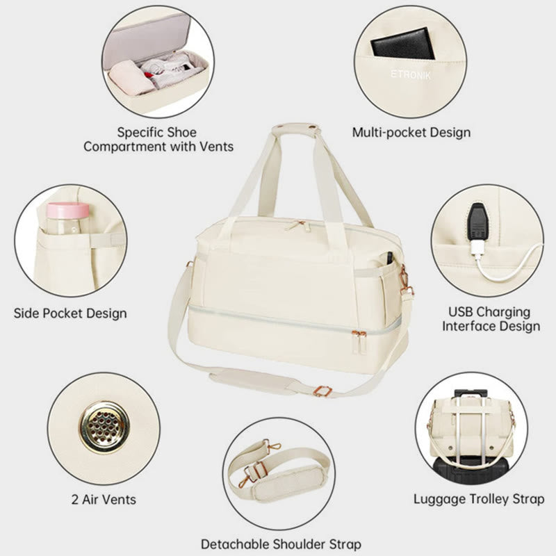 Reisetasche für die Reise, praktische Fitness-Make-up-Tasche für die Nacht