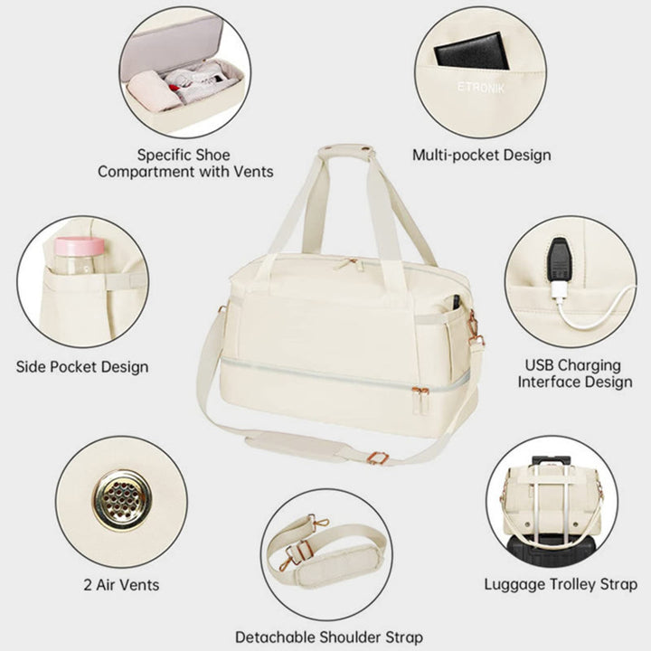Reisetasche für die Reise, praktische Fitness-Make-up-Tasche für die Nacht