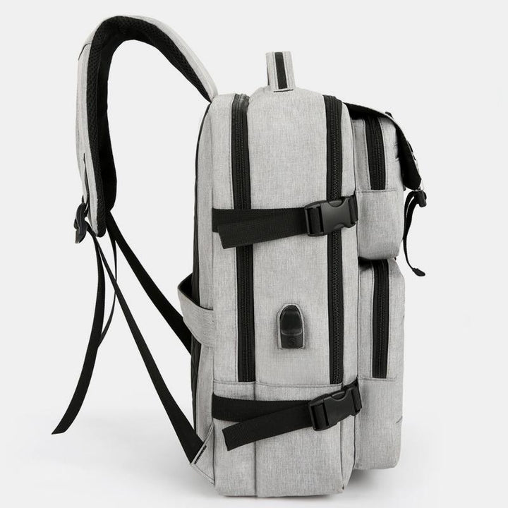 Wasserabweisender und diebstahlsicherer Reiserucksack