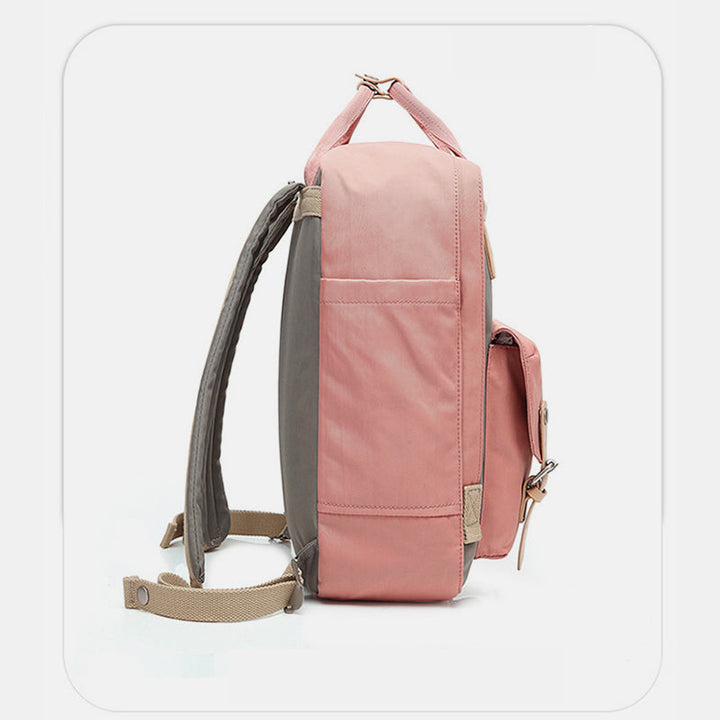 Großer Vintage-Reiserucksack mit mehreren Taschen im College-Stil