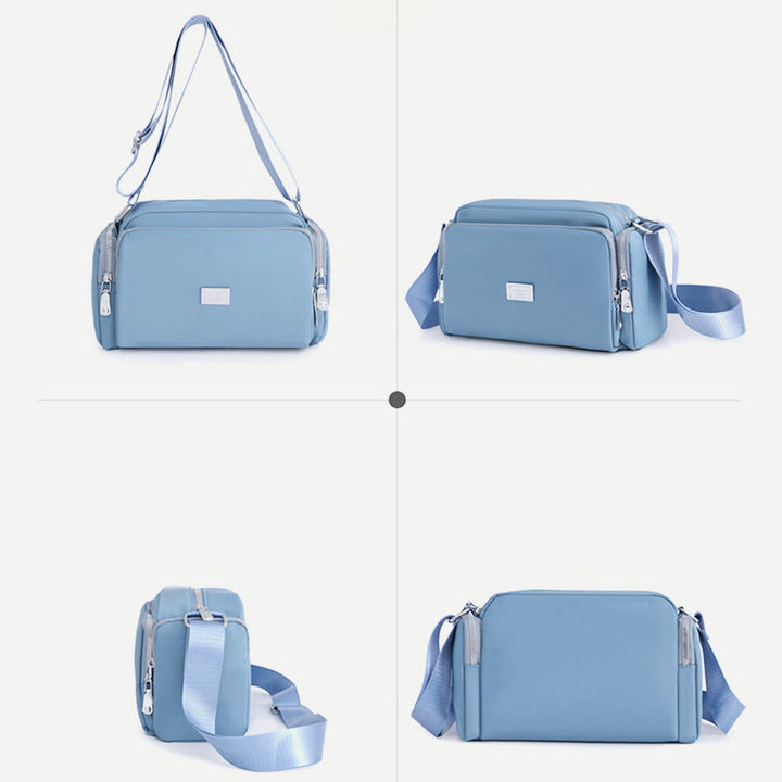 Umhängetasche für Damen, breiter Riemen, leichte Schultertasche aus Nylon